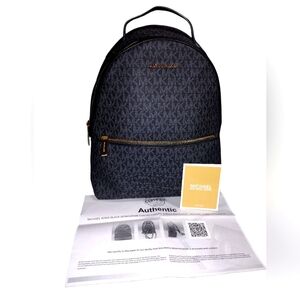 Michael Kors Dark Gray Signature Backpack - NWOT COA